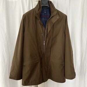 GANT insulated double rain jacket with Zip removable fleece lining